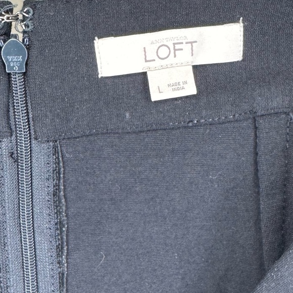 LOFT Black Mini Pencil Skirt for Work - Picture 3 of 3